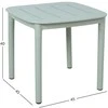 Home4You Staliukas MANGO 45x45xH40cm Žalsvai pilkas plastikas