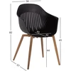 Home4You Mėlyna Chair Mėlynas HUG juodas