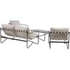 Lauko baldų komplektas Sodo baldų komplektas KORO table, sofa and 2 armchairs
