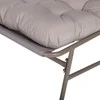 Home4You Lauko baldų komplektas JIVE Stalas ir 2 kėdės Taupe spalva