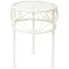 Home4You Gėlių stovas SANDY D20xH28cm, antikvarinis baltas