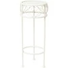 Home4You Gėlių stovas SANDY D20xH50cm, antikvarinis baltas