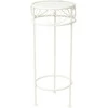 Home4You Gėlių stovas SANDY D25xH60cm, antikvarinis baltas