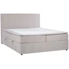 Lova Home4You Continental bed KUKA MOON 160x200cm light pilkas, with storage