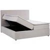 Lova Home4You Continental bed KUKA MOON 160x200cm light pilkas, with storage
