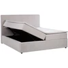 Lova Home4You Continental bed KUKA MOON 180x200cm light pilkas, with storage