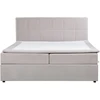Lova Home4You Continental bed KUKA MOON 180x200cm light pilkas, with storage