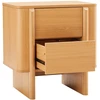 Lova Home4You Night stand MORBEN 55x42xH60cm, melamine with oak decor
