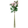 Dirbtinės gėlės „FLOWERLY“, 4 vnt. „Krūminių rožių“ puokštė, įvairių spalvų