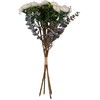 Dirbtinė gėlė „FLOWERLY“, 26 cm, puokštė iš 4 rožių, įvairių spalvų