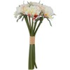 Dirbtinė gėlė „FLOWERLY“ (20 cm), 9 vnt. pavasario gėlių puokštė, įvairių rūšių
