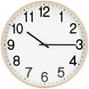 Home4You Wall clock WOODY D50cm, light ruda