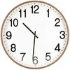 Home4You Wall clock WOODY D50cm, dark ruda