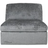 Home4You Modular sofa SAMOA 1-seater armless section, pilkas