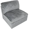 Home4You Modular sofa SAMOA 1-seater armless section, pilkas