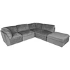 Lova Modulinė sofa „SAMOA“, 5 dalių, pilka