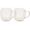 Home4You Dvigubi puodeliai (2 vnt.), po 200 ml, stikliniai, su dviguba sienele