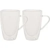 Home4You Dvigubi puodeliai (2 vnt.), po 350 ml, stikliniai, su dviguba sienele