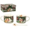 Home4You Puodeliai MIA CATS 2vnt. H6,8cm 280ml, dovanų dėžutėje