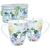 Home4You Puodeliai MIA FLORA H10,5cm 340ml 2vnt dovanų dėžutėje