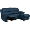 Fotelis Home4You Kampinė sofa BERIT RC, tamsiai mėlyna