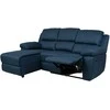 Fotelis Home4You Kampinė sofa BERIT LC, tamsiai mėlyna