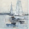 Aliejinė tapyba 100x100cm, burlaiviai jūroje