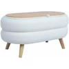 Home4you Pufas HANA Balta 87x48,5x46cm