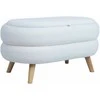 Home4you Pufas HANA Balta 87x48,5x46cm