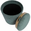 Otomanas / stalas HIRO D34,5xH37cm, žalios spalvos, su dėže ir dėklu