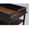 Home4You Lauko virtuvės modulis BODEN 110x60xH85cm Aliuminis Tamsiai pilkas