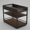 Home4You Lauko virtuvės modulis BODEN 110x60xH85cm Aliuminis Tamsiai pilkas