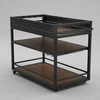Home4You Lauko virtuvės modulis BODEN 110x60xH85cm Aliuminis Tamsiai pilkas
