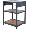 Home4You Lauko virtuvės modulis BODEN 51x60xH85cm Aliuminis Tamsiai pilka