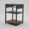 Home4You Lauko virtuvės modulis BODEN 51x60xH85cm Aliuminis Tamsiai pilka