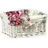 Home4You Pintinė MAX-5 24x18xH12 cm, pinta, spalva: balta, su audiniu