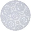 Fotelis Home4You Padėkliukas AIO D38cm balti nėriniai
