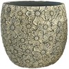 Gėlių vazonas „SUNNY DAISY“, D44,5 x H41 cm, baltas/pilkas