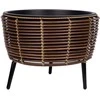 Vazonas WICKER 44x44xH34cm, rudas