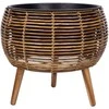 Home4You Vazonas WICKER 48x48xA43cm, šviesiai rudas