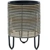 Home4You Gėlių vazonas WICKER D25xH35cm, smėlio-pilka