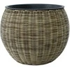 Home4You Gėlių vazonas WICKER D40xH32cm, šviesiai ruda