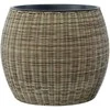 Home4You Gėlių vazonas WICKER D48xH40cm, šviesiai ruda