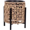 Home4You Vazonas WICKER su stovu 28x28xH32cm, šviesiai rudas