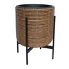 Home4You Vazonas pintas su stendu 38x38xh49cm, ruda