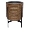 Home4You Vazonas pintas su stendu 38x38xh49cm, ruda