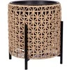 Vazonas WICKER su stovu 39x39xA42cm, šviesiai rudas