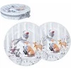 Home4You Lėkštės MIA SNOW D19cm 2vnt dovanų dėžutėje