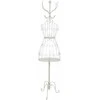 Home4You Palto kabykla / manekenas SANDY 40x30xH172cm, antikvarinis baltas