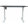 Home4you Reguliuojamo aukščio darbo stalas ERGO LIGHT su 1 varikliu 120x60cm, balta/juoda